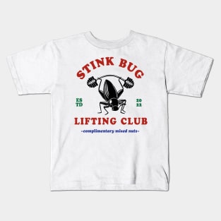 Stink Bug Lifting Club Logo Kids T-Shirt